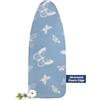 Frilodge Copriasse da Stiro 130x40 cm - Imbottitura in Feltro Spesso, Bordo con Elastico Resistente, Facile da Montare, Resistente al Calore - Adatto per Assi Fino a 140x45 cm Ironing Board Cover
