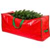 SHATCHI Borsa per la conservazione di alberi di Natale artificiali, smontati, fino a 2,6 m di altezza, resistente, impermeabile, con cerniera e manici per il trasporto