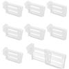 QUARKZMAN 8 Pezzi Divisorio per Frigorifero, Divisori Organizzatori Regolabile Ferma Bottiglie Accessori Vassoi Scaffale Stoccaggio Scaffale Separatori per Cassetti Lattine Birra Bevande