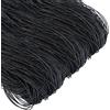 TOAOB THE ONE AND ONLY BABY TOAOB 105 Meter Filo Cerato Nero 1 mm Cordino Cotone per Creazione di Gioielli Collane Bracciali Fai da Te Artigianato
