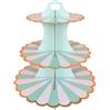 Spydge Alzata per Torta Cartone 3 piani Alzata per Torta Biodegradabile Cartone Supporti per Torte per Feste Compleanni Anniversari Matrimoni Baby Shower