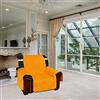 Tata Home Copridivano Trapuntato Fronte e Retro Lilly Misura 2 Posti Tessuto e Imbottitura in 100% Microfibra con Elastico Antiscivolo Colore Arancio