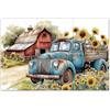 OLYCRAFT 3 pz Retro Truck Rub On Transfers per Mobili e Artigianato 15x30cm Farm Transport Furniture Transfer Sticker Decalcomanie per Mobili Decorazioni per Trasferimento Adesivi Rub On Decalcomanie