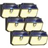 nipify nifipy Luce Solare LED Esterno, Faretto LED da Esterno Solare, 138 LED Lampada Solare da Esterno con Sensore di Movimento, 3 Modos IP65 Impermeabile Luci Solari da Giardino, per Parete Garage 6 Pezzi