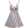 Generico Camicia da Notte Donna Estiva Cotone Pigiama Manica Corta Camicetta Estivo Babydoll Sposa Top Raso Sottoveste Camicie Estive Camice Set Vestaglia Seta Baby Doll Intimo Sottana M
