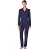 Lovable Set Pigiama in Modal con Pizzo | Camicia con Bottoni e Pantalone Lungo | Morbido, Traspirante ed Elegante | Nightwear e Loungewear Donna, Blu Scuro 6 - XXL