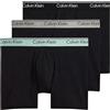 Calvin Klein Uomo Pantaloncini Boxer Vita Bassa Confezione da 3 Intimo, Bianco (White), M