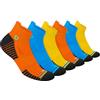 BAMBOS 6P Calzini Sportivi Bassi Eco per Uomo e Donna Calzini Corti in Bambù Confezione da 6(Taglia: 38-42, Multicolore)