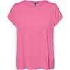 Vero Moda VMAVA Plain SS Top GAJRS Noos, Pink Cosmos, XL