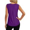 Dawnrole Top Sportivo Donna Senza Maniche Tennis Fitness Shirt Top Sportivo Leggero Yoga Donna