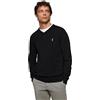 Polo Club Maglione Uomo Blu Marine Collo V Manica Lunga - Maglioni 100% Cotone Logo Ricamato