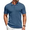COOFANDY Polo da Uomo Maniche Corte Regular Fit Tricot Classico Estate Golf Top T-Shirt Casual Bordeaux 3XL