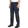 B-well BWOLF Daytona Ice - Pantaloni da lavoro invernali da uomo, in softshell con elasticità meccanica, antivento, resistenti al freddo, con elementi riflettenti, Blu, XL