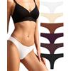 Libella Mutande e Perizoma da Donna in Cotone - Lingerie Sexy e Lingerie, comode Confezione da 6, Maillard, XL