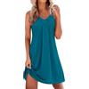 Jahetuul Camicia da Notte Donna Estiva Senza Maniche Abito da Notte Sexy Modal Sottoveste Donna Pigiama con Spalline Larghe Elegante Comodo L'Estate