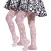 CALZITALY PACK 1 o 2 PAIA - Collant Bambina Fantasia A Fiori, Calze Bimba Pizzo Con Fiori |da 2 a 14 Anni | Bianco | 25 Den | Made in Italy (Bianco, 2-3 Anni)