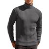 COOFANDY Maglione Collo Alto Uomo Maglione Lavorato a Maglia a Maniche Lunghe Maglioni Dolcevita Invernali Caldi Casual Slim Fit Lupetto Elegante Blu Viola L