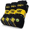 CAT® REAL WORK SOCKS - 9 paia di calzini da lavoro per uomo e donna, taglia 35-50, 9 paia nero, 39-42