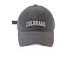 COTIDI Berretto da baseball da uomo 100% cotone regolabile Colorado, grigio, Taglia unica