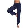 Terecey Pantaloni Yoga Donna Leggins Sportivi Alta Vita Harem Pantalone con Gonna Eleganti per Pilates Fitness Danza Palestra e Tempo Libero Pantalone Elasticizzati Jogging Comodi