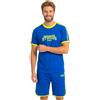 Pyrex Pigiama Estivo Uomo Corto in Cotone 100% Pigiama Uomo Cotone Leggero Coordinato Maglia Maniche Corte e Pantaloncino M-XXL (IT, Testo, XXL, Regular, Regular, Modello 6)