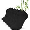 CLOSEMATE 6 Paia Calzini Bamboo Uomo Calze Corte di Spugna alla Caviglia Morbidi e Traspiranti 39-42 43-46 6Nere L