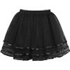 Wikoan Sottogonna da Donna Sottoveste in Pizzo Sottogonna da Ballo per Feste Petticoat Intima,Bianco,L/XL