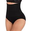 L&K-II Guaina Contenitiva Donna Pancia Piatta Mutande Contenitive Vita Alta Intimo Contenitivo Modellante Slip Dimagrante Shapewear Senza Cuciture Nero M/L
