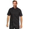 PALLTEX KOTO SS 100% Cotone Giacca Cuoco Uomo e Donna Unisex con i Bottoni Automatici Giacca da Cuoco Ristorante Divisa da Cuoco a Maniche Corti, Nero, XL