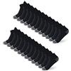 BUDERMMY Calzini Uomo, 12 Paia Calze Sportivi Uomo Donna rinforzati tallone e punta Corti in Cotone Traspirante Sportive Calze Donna (41-46, Nero)