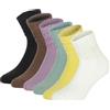 PIKY PACK 6 PAIA Calze Slouchy, Calzettoni Donna, Calze Cotone, Calzini per Sneakers, Calze Donna Cotone, Calze Caldo Cotone, Calzini Corti (Bianco, Taglia Unica)