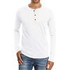 Sailwind Camicia Henley A Maniche Lunghe Maglietta Casual Classica A Maniche Corte in Cotone da Uomo (VG Verde, XL)