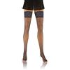 sesto senso Calze a Rete Autoreggenti Donna Sexy Lingerie 3/4 M-L Blu Scuro