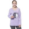 United Labels The Peanuts Pigiama da donna Snoopy - Pigiama da donna a maniche lunghe con pantaloni viola/nero, viola/nero, S