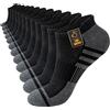 Stoeury 6 Paia Calzini Uomo Donna Corti in Cotone, Running Alla Caviglia, Anti-Vescica Spugna, Traspiranti per Sport, Palestra, Lavoro, Casa, Outdoor