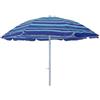 milani home - ombrellone da spiaggia diametro 1,8 m con palo centrale in acciaio, telo TNT multicolor, inclinabile, per mare, piscina e campeggio