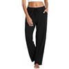Marvmys Pantaloni del Pigiama Donna Cotone Lungo Pantaloni da Notte con Tasche Coulisse Casual Morbido