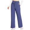 BALEAF Pantaloni della tuta da donna a gamba larga con tasche a vita alta pantaloni da yoga per le donne coulisse comodi pantaloni pigiama lounge, Marrone, XXL