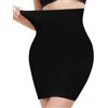COMFREE Gonna Donna Modellante Vita Sottogonna Snellente Sottoveste Modellante Senza Cuciture Shapewear Elastica Nero XL