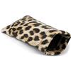 styleBREAKER Astuccio per occhiali da sole con motivo leopardato e panno per la pulizia, custodia per occhiali con chiusura a scatto, unisex 09020096, colore:Marrone-Beige