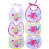 Ellepi Bavaglini Neonato Disney 6 Pezzi 100% Cotone con Retro Impermeabile - Bavaglie Pappa con Lacci 18x18 cm Simba Ariel Aurora - Set Bavaglini Assorbenti Bambino Bambina (Ariel&Aurora)