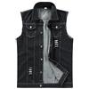 YOUTHUP Gilet per Uomo Vintage Strappato Gilet di Jeans da Uomo Fresco Senza Maniche Giacca Jeans Capispalla