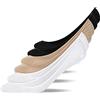 Snocks 6 Paia Calzini Fantasmini Donna Calze Invisibili Uomo 35-38 - Colore Nero Calzini per Mocassini Uomo Pedalini Donna Cotone Organico