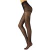 CALZITALY Collant Velato Moda con Fantasia a Cuori | Calze con Motivo Cuoricini | Nero | S/M, L/XL | 20 DEN | Made in Italy (L/XL, Negro)