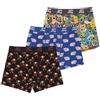 Pampling Boxer da uomo con stampa e aderente, confezione da 3 boxer in cotone con elastico in vita, biancheria intima comoda e morbida per uso quotidiano, P6, XL