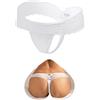 ohyeahlady Slip Donna Pizzo Brasiliana Tanga Pizzo Hot Mutande Vita Basse Biancheria Intima Bianco,XXL