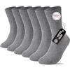 SockWaddles Calze Diabetici 6 Paia Senza Elastico 97% Cotone Senza Cuciture Con Bordo Comodo, Calzini Uomo e Donna, Nero Taglia 39-42