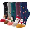 Niorasen Calzini Donna Divertenti in Cotone 5 Paia, Calzini Natalizi con Motivi di Gatti e Animali, Calze Fantasia Colorati e Originali, Regalo Creativi per Donne