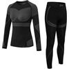 MEETYOO Intimo Termico Donna Traspirante Set Pantaloni e Maglia Termica Donna Biancheria Intima Termica per Sci Sport Elastica e Asciugatura Rapida