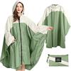 SOPPY Poncho Pioggia Impermeabile per Adulti Mantella Pioggia Donna Leggero e Portatile Impermeabile con Cappuccio